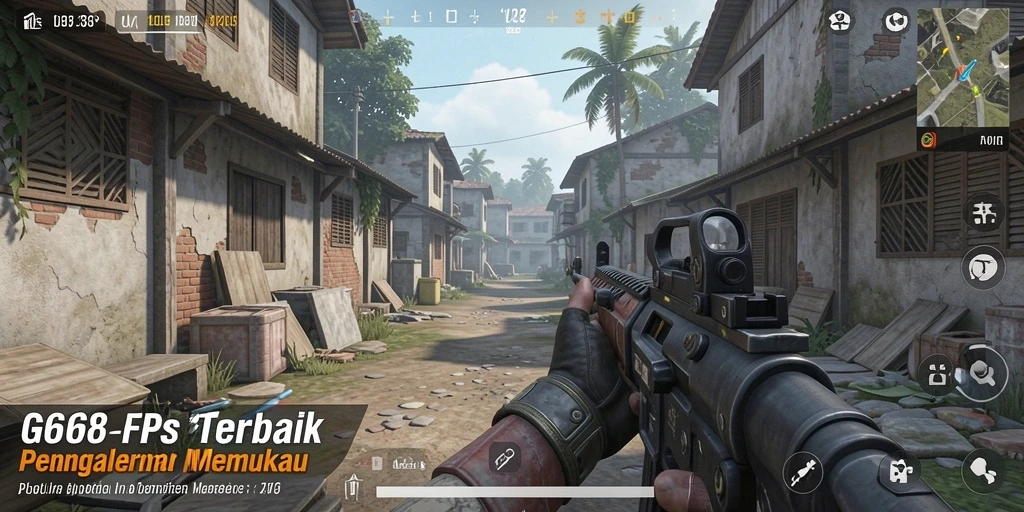 Tangkapan layar gameplay G668 dengan aksi tembak-menembak intens.