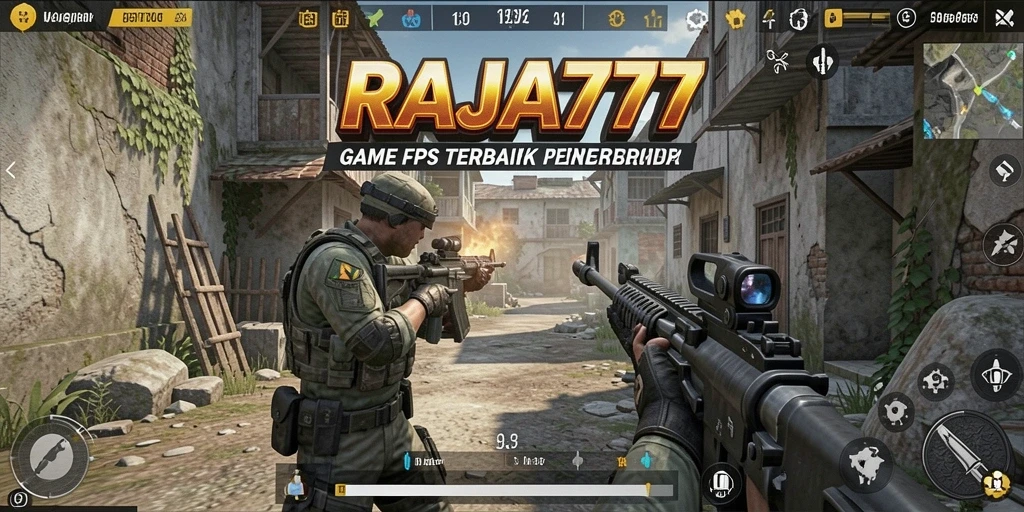 Tampilan gameplay menarik dari RAJA777 dalam atmosfer FPS yang mendebarkan.