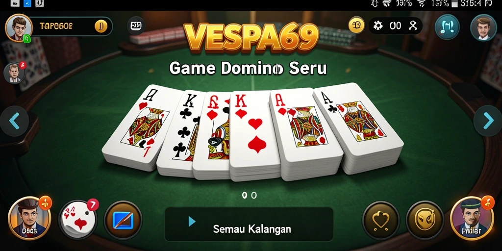 Gameplay seru VESPA69 dalam bermain Domino.