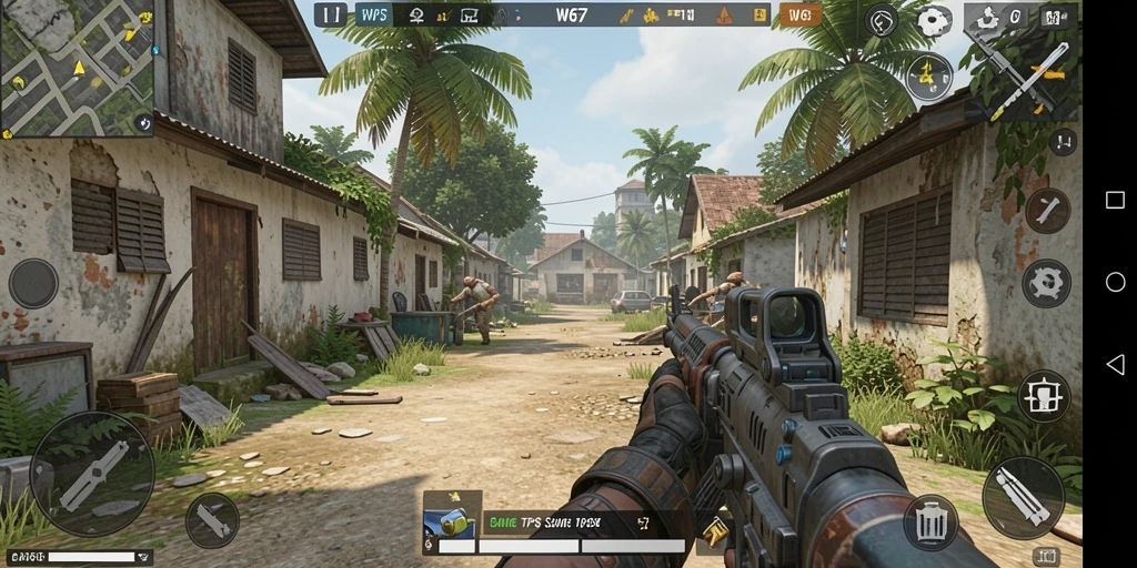 Tampilan gameplay W67 yang mendebarkan dan menantang.